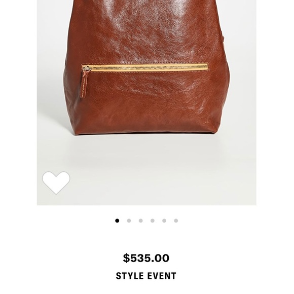 CLARE V Remi backpack. Sold out everywhere! EUC. Mahogany Rustic. Retail $535. - Picture 14 of 15